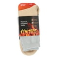 thumbnail image 3 of Heat Logic 2-Pack Thermal Boot Socks for Women – Warm, Breathable, Durable Winter Socks, Cushioned and Soft (Grey Lepord/Stripe), 3 of 8