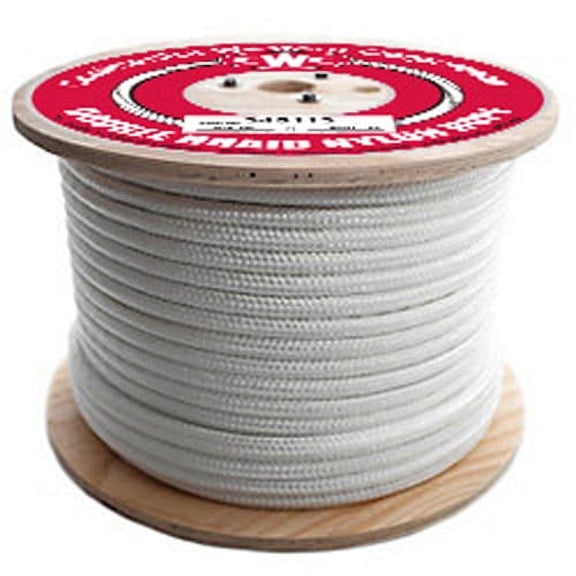 CWC Double Braid Nylon Rope - 1/2" x 600 ft., White