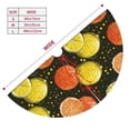 thumbnail image 3 of Picia Orange Lemon Print Christmas Tree Skirt , Christmas Tree Skirt Ornaments for Merry Christmas Holiday Party Decorations Indoor Outdoor-36", 3 of 7
