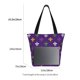 thumbnail image 3 of Disketp Purple Mardi Gras for Women’s Casual Shoulder Tote Bag Cross-body Handbags for Shopping, Travel and Daily Use, 3 of 6