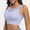 Blue, variant on Women's Sports Bras With Padding Under $5 Solid Color Plus Mesh Breathable Drying Sports Bra