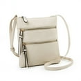 thumbnail image 4 of Small Crossbody Purses for Women Multi Pocket Travel Bag Over The Shoulder with Extra Long Strap - Beige, 4 of 4