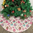 thumbnail image 6 of Christmas Tree Skirt,Sweet Lollipop Candy Macaroon Cupcake Donut Xmas Tree Skirt Rustic Farmhouse Tree Skirt for Christmas Decor Xmas Holiday Home Party Decorations48, 6 of 6