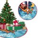 thumbnail image 2 of Faldón para árbol de Navidad, cojín para la base del árbol de Navidad, adornos navideños artificiales con decoraciones festivas para fiestas navideñas, 2 of 6