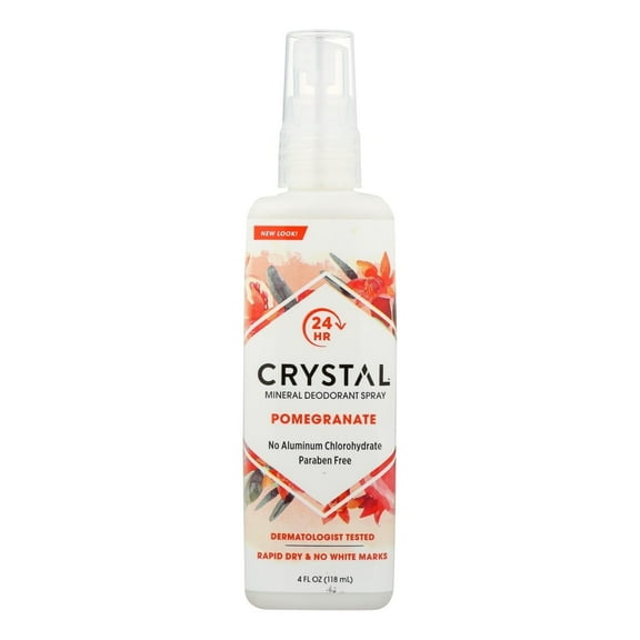 Crystal Essence Mineral Deodorant Body Spray Pomegranate - 4 fl oz