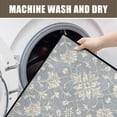thumbnail image 4 of Washable Vintage Kitchen Mat 31"x20" Non Slip Soft Plush Low Profile Kitchen Rug, Distressed Medallion Oriental Style Sink Mat for Laundry Room Bedroom Office, 4 of 6