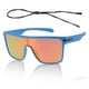 thumbnail image 1 of 1 juego de gafas de motocicleta anti-reflejo Tri-Acetato de Celulosa TR90 UV400 gafas de ciclismo lente roja marco azul rojo negro, 1 of 6