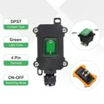 thumbnail image 4 of Uxcell Toggle Switch Rocker Button Inline Cord Switch DPST ON-OFF IP65 Waterproof with Green Rocker Button AC125-250V 16-20A, 4 of 6