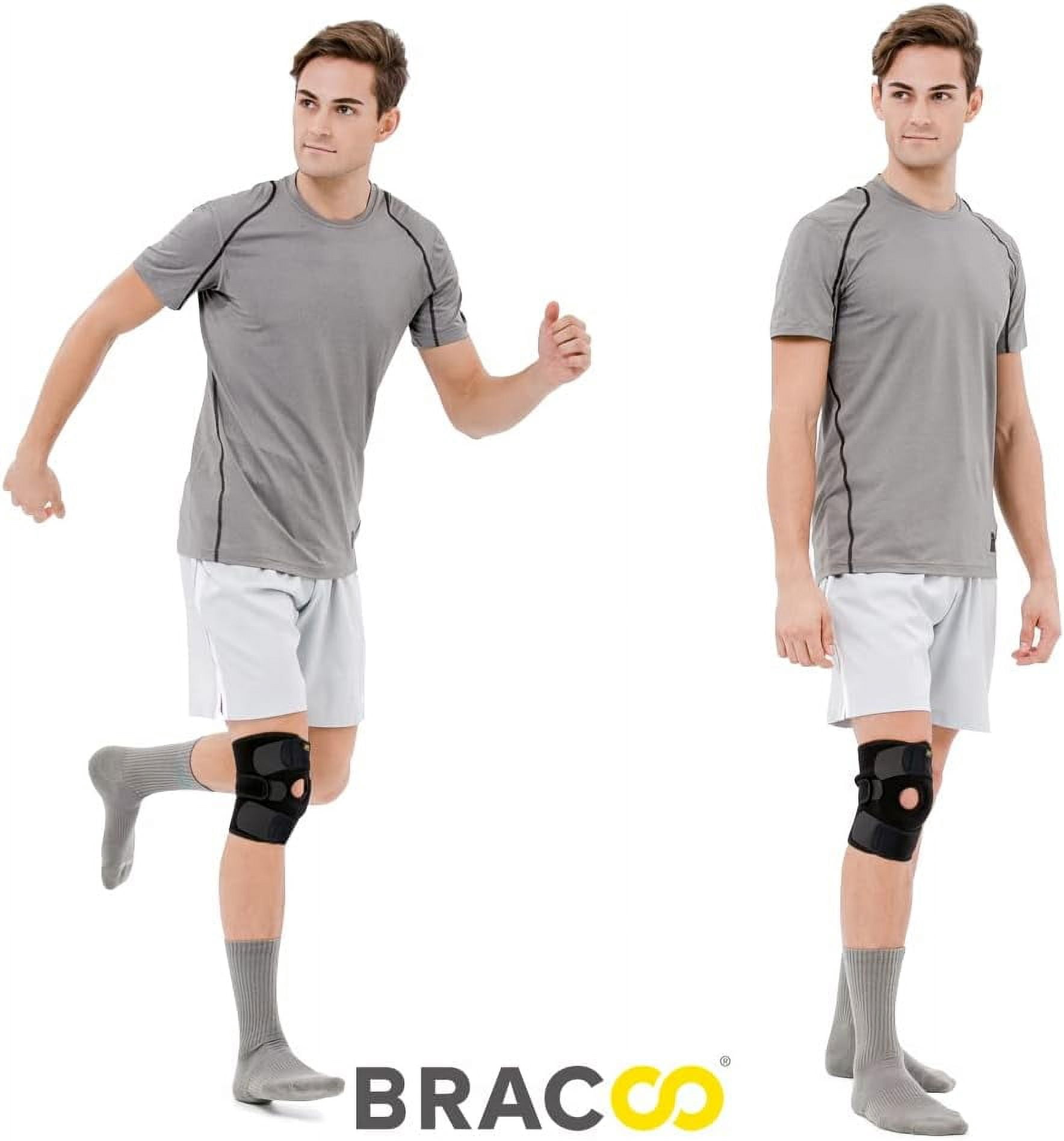 Knee Support Br for Men Women, Adjustable Compression Sleeve Wrap Patellar Pad Tendon - Arthritis Pain, meniscus tear, Injury Recovery, Running, Workout, KS10