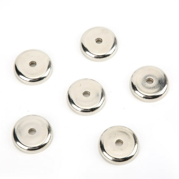 "6-Pack Heavy Duty Neodymium Pot Magnets with Counterbore - 29kg Pull Force, Nickel Plated for Durability (36mm Diameter)"