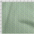 thumbnail image 4 of Soimoi Llama Alpaca Printed, Japan Crepe SatinFabric, by The Yard 54 Inch Wide, Decorative Sewing Fabric for Dresses Kimonos Gowns, Pear Green, 4 of 5