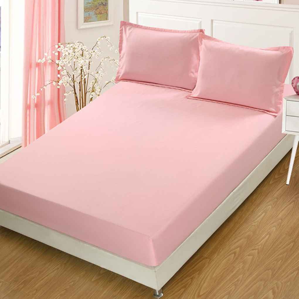 outdoorline 3pcs/set Solid Mattress Cover Antislip Stretch Bed Sheets