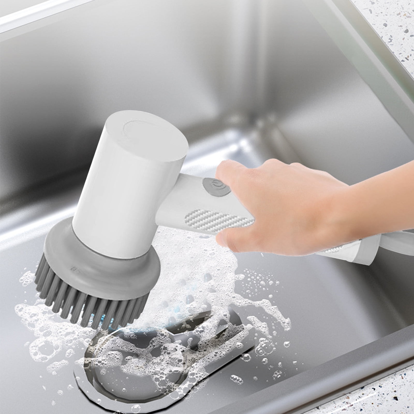 2023 New Multifunctional Cleaning Brush Set of Five, Water Spray Gap Brush,  Nano Sponge Brush, Wiper, Kitchen Cleaning Set