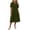 Army Green, variant on Tqcoqu Womens Summer Cotton Linen Dresses,Casual Loose Fit V Neck Short Sleeve Sundress for Beach Vacation,Army Green Women's S-XXL