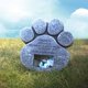 thumbnail image 5 of Piedra conmemorativa para mascotas personalizada en forma de pata para homenajes en el jardín., 5 of 7