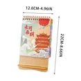 thumbnail image 3 of Amzcrzy Petit Calendrier de Bureau Calendrier de Bureau en Papier Calendrier de Bureau de Bureau Festif Rouge Mini Calendrier de Bureau Calendriers Calendrier de Bureau Calendrier, 3 of 6