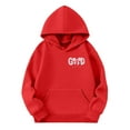 thumbnail image 4 of FYDUU Graphic Hoodies for Girls Bow Print Hooded Sweatshirts Casual Long Sleeve Pullover Tops Fall Cute Trendy Comfy Clothes 9-10 Years, 4 of 6