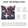 thumbnail image 5 of SHANXI Red Blue Checked Decorative Pillow Cases Check Throw Pillows For Sofa Couch Porch Outdoor 12x12in, 5 of 5