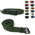 thumbnail image 2 of casaba canvas belts double row 2 holes grommet fabric military mens women unisex, 2 of 63