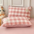 thumbnail image 4 of Red and White Plaid Duvet Cover Set Grid Stripe Series Comforter Covers Geometric Checkered Pattern Home Hotel Bedding Decor, 4 of 6