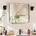 thumbnail image 2 of EDX Bathroom Mirror 32"x 48" Wall Mirror with Rectangular Metal Frame, Silver, 2 of 7