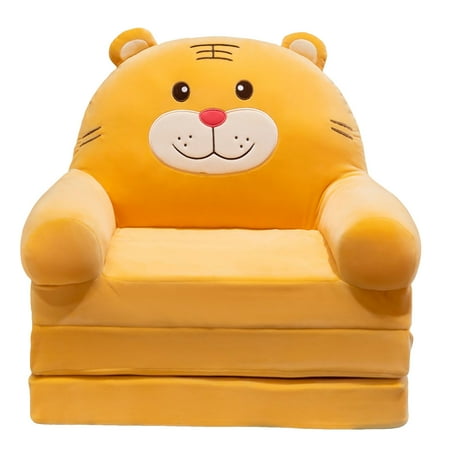 

Plush Foldable Kids Sofa Backrest Armchair 2In1 Foldable Children Sofa Cartoon Lazy Sofa Children Flip Open Sofa Bed For Living Room Bedroom Without Liner Filler Without Inner Core