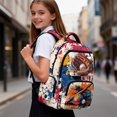 thumbnail image 3 of Yspwyqan Kids Backpack for School, Baseball Glove 17" Large Capacity Bookbag, Fits 15.6 Laptop, Adjustable Straps Casual Daypack for Middle School Travel Hiking, 3 of 7