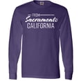 thumbnail image 3 of Inktastic From Sacramento California in White Distressed Text Long Sleeve T-Shirt, 3 of 5