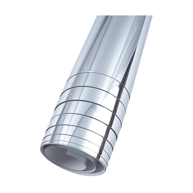 Self Adhesive 0.1MM 50X200cm Vinyl Sticker Silver Reflective Mirror KTV Bar Mirror Vinyl Roll Restaurant Wallpaper