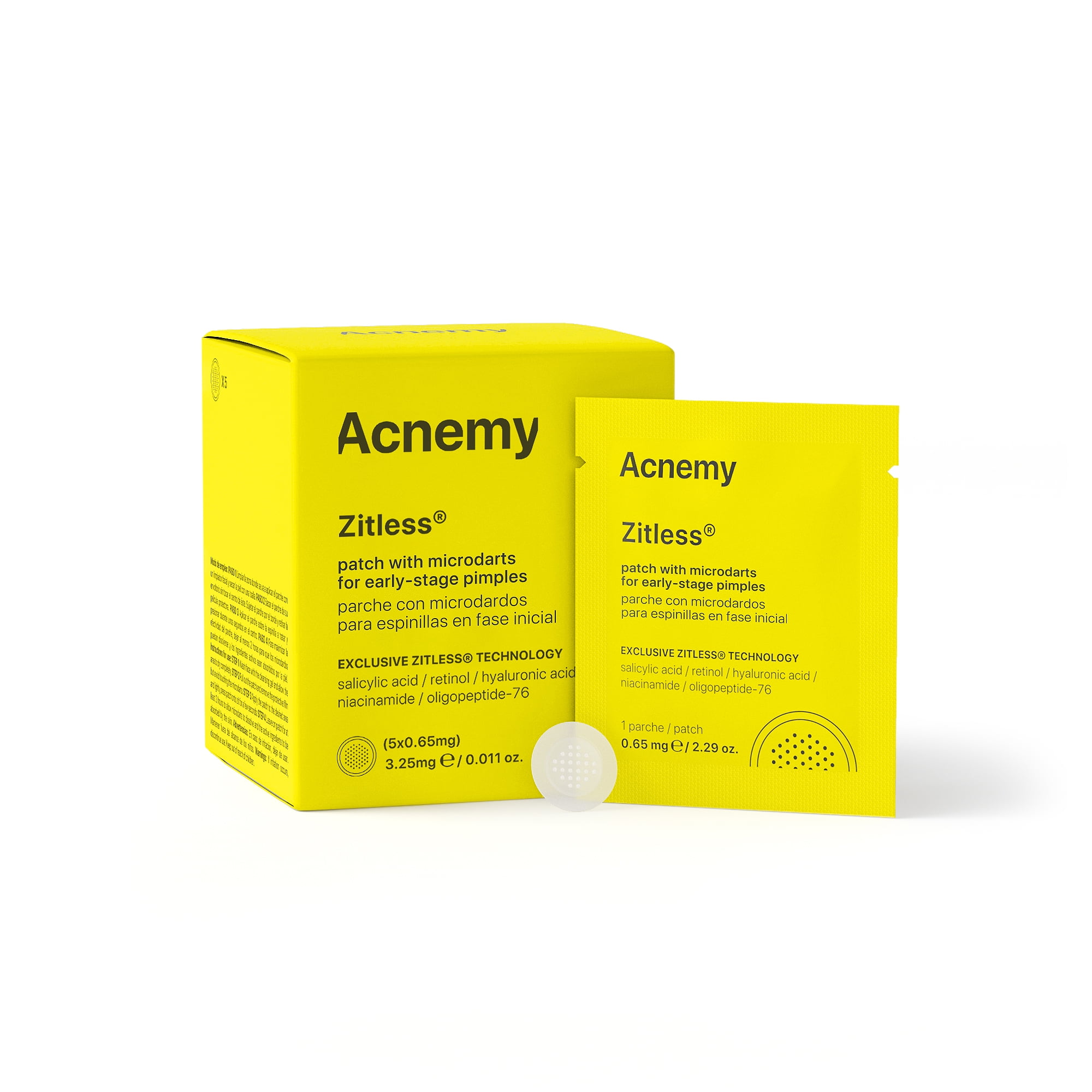 Acnemy Zitless 5 x Pimple Patches with Microdarts for Earlystage Pimples