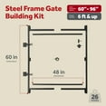 thumbnail image 2 of Adjust-A-Gate Steel Frame Gate Building Kit, 60"-96" Opening Up To 6' High, 2 of 11