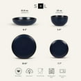 thumbnail image 2 of Stone Lain Brasa Modern Stoneware 16 Piece Dinnerware Set, Service for 4, Blue, 2 of 8