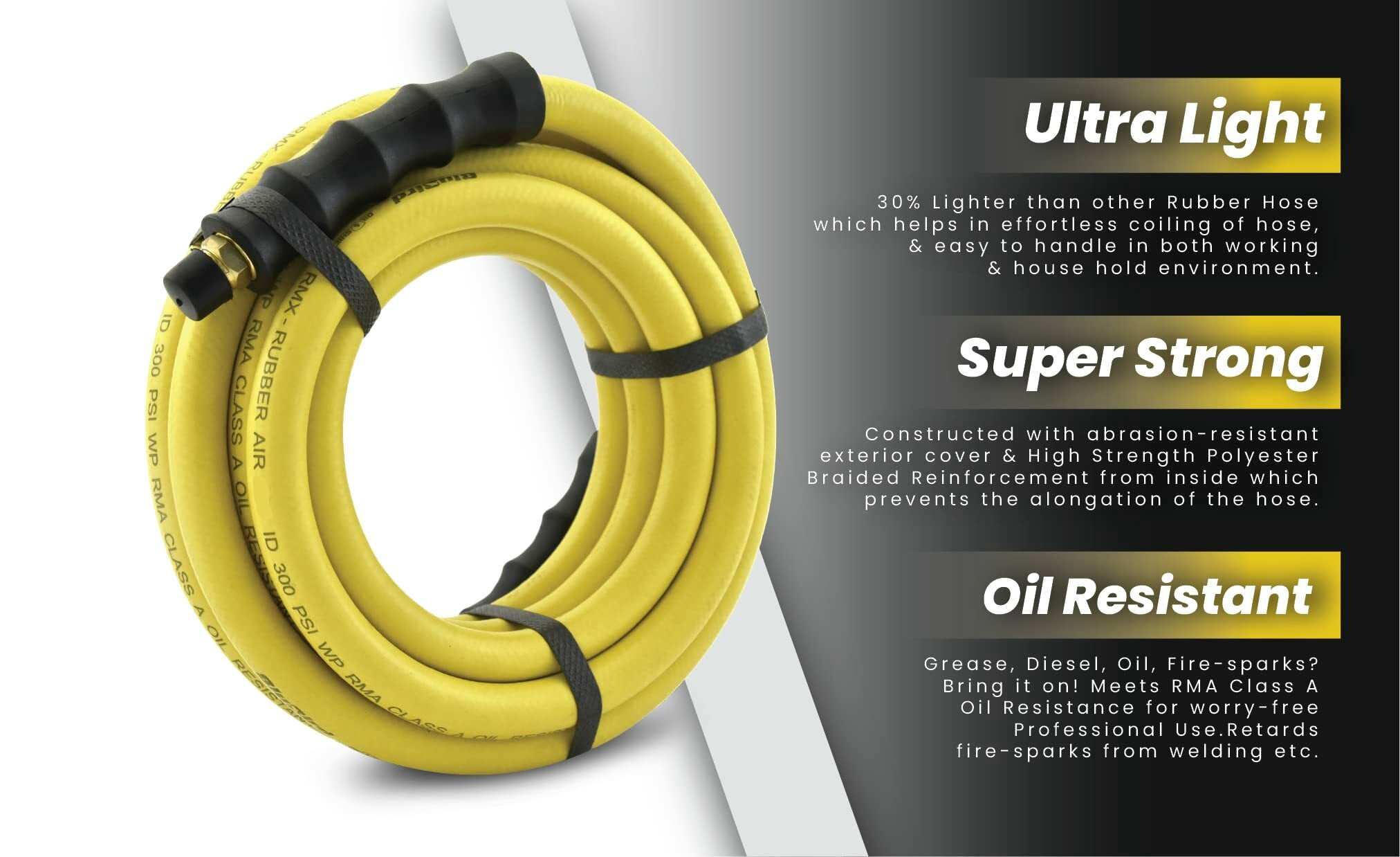 BluBird Oil Shield 1/2 in. x 100 ft. Air Hose