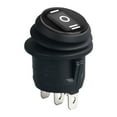 thumbnail image 2 of Oil & Water Resistant Round Rocker Switches 3 Pin 3 Position Switches No Light for Easy Installation In Wet environment, 2 of 7
