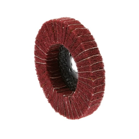 

tooloflife 1/2pcs 100mm 180 Grit Flap Wheel Disc Cleaning Polishing Derusting Tools Green/Red