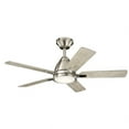 thumbnail image 5 of Ceiling Fan with Light Kit with Contemporary Inspirations 10.25 inches Tall By 44 inches Wide-Brushed Stainless Steel Finish Bailey Street Home, 5 of 10