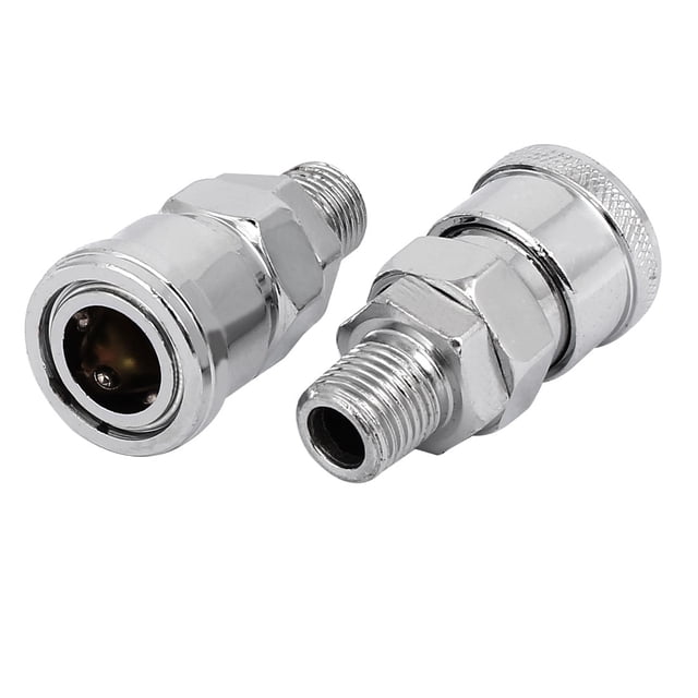 Compresor de aire SM-20 rosca macho 1/4PT recubierto de zinc rápido 2 piezas