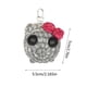 thumbnail image 3 of Hamster Plush with Sound and Keychain, Cute Handmade Knitted Sad Hamster Crochet Plush with Built-in Violin Sound Keychain Toys for Friends and Partner, 3 of 9