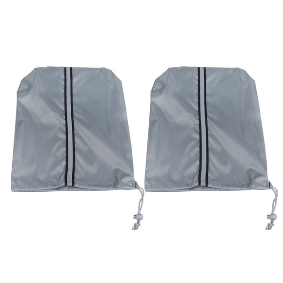 1 par de fundas de espejo lateral para automóvil de 33x27 cm, funda protectora para espejo retrovisor de coche para tipo de vehículo ordinario (gris)