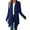Navy, variant on Luxtrada Women's Draped Front Open Cardigan Casual Long Sleeve Lightweight Cardigan (Navy,S)