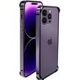 thumbnail image 5 of Compatible with iPhone 14 Pro Max Bumper Case Aluminum Metal Frame Edge Silicone Protective Ultra Thin Slim Lightweight Luxury Protection Shockproof Cover for Women Girls Man-Purple, 5 of 11