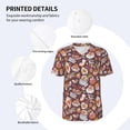 thumbnail image 3 of Uemuo Love Heart Print Mens Polo Shirts Baseball T-shirt Performance Short Sleeve Golf Shirt Moisture Wicking Athletic Casual Collared T-Shirt-Small, 3 of 7