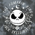 thumbnail image 2 of Junior's The Nightmare Before Christmas The Pumpkin King Circle Graphic Crop T-Shirt Black Medium, 2 of 4