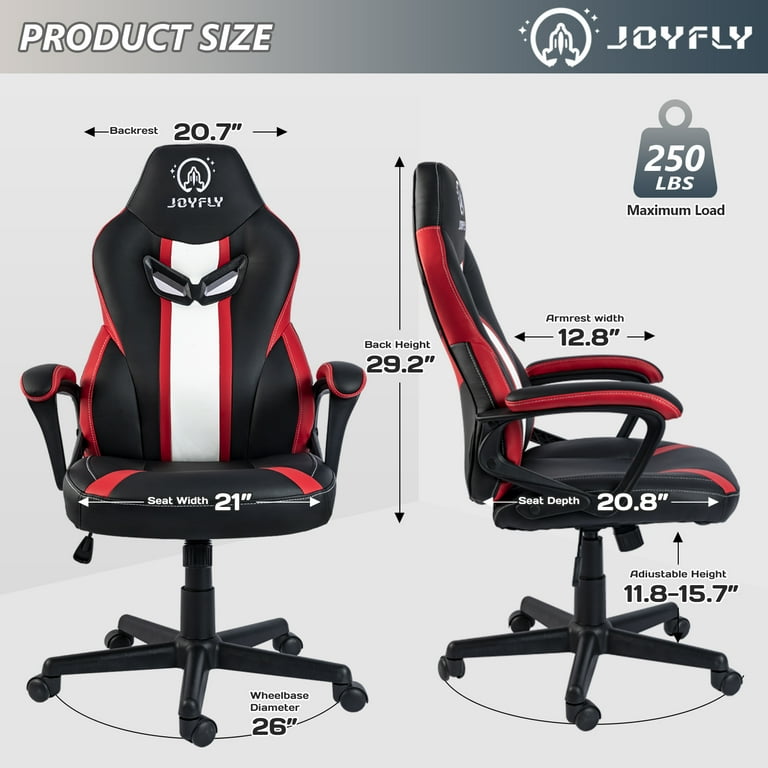 JoyFly Gaming Chair, Ergonomic PC Game Chair for Adults, Teens JoyFly Gaming Chair, Ergonomic PC Game Chair for Adults, Teens