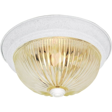 

Nuvo 76-191 - 11 CLEAR RIBBED WHITE FINISH