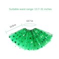 thumbnail image 3 of Lilgiuy 3 Pcs St Patricks Day Costume for Kids St Patrick's Day Accessories Irish 1 Tutu Skirt Irish Green Sequin Skirt 1 Pair Green Sleeves 1 Beaded Necklace Party Favor(Kids), 3 of 5