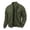 Army Green, variant on Mens Full Zip Bomber Jacket Long Sleeve Casual Jackets Casual Warm Full-Zip Sweater Jacket for Travel Outdoor Sweatshirts with Pockets