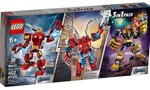 Lego Marvel Super Heroes mech Iron Man-Mechs of Thanos-Mechs Spider-Man 