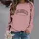 thumbnail image 1 of Puntoco Sudadera de invierno de manga larga con cuello redondo y estampado de letras para mujer Puntoco Puntoco-9073, 1 of 4