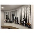 thumbnail image 7 of VintageView Wall Series (4 Ft) - 12 Bottle Wall Mounted Wine Rack (Brushed Nickel) Stylish Modern Wine Storage with Label Forward Design, 7 of 7